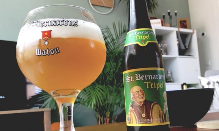 St Bernardus Tripel glas en flesje